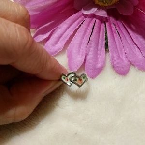 ♦️ B2G1FREE ♦️ Sterling silver heart flower ring